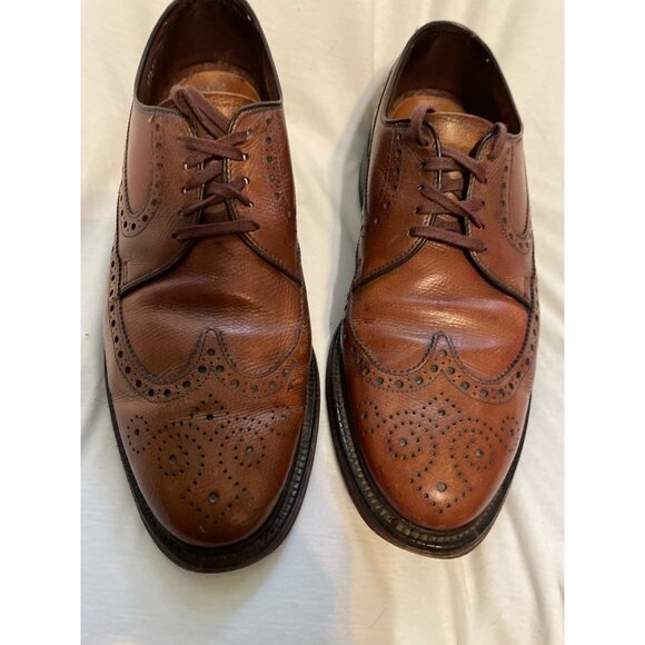 Allen Edmonds Mens Brogue Oxford Dress Shoes Size 7D Brown Leather - Picture 10 of 15